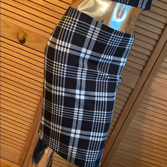 Lush Two Can Play Black Plaid Two-Piece Set NWOT - Picture 11 of 14